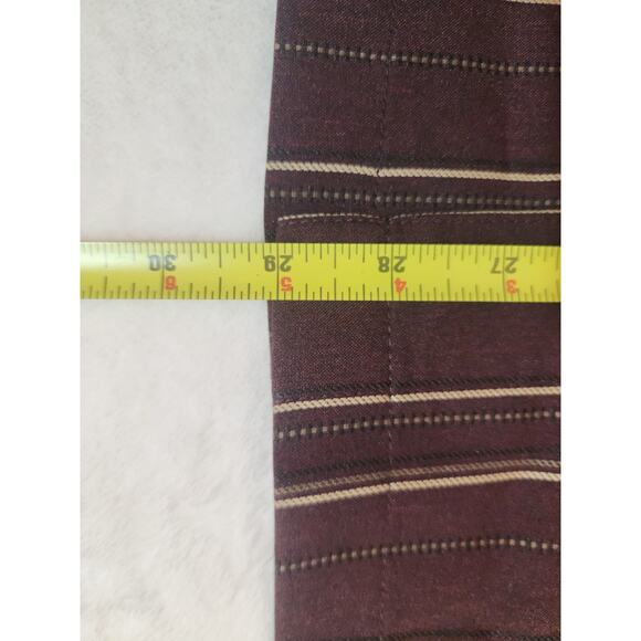 Haggar Cool 18 Shirt Mens Shirt Small Red Striped Short Sleeve Gorpcore Preppy - Picture 11 of 12